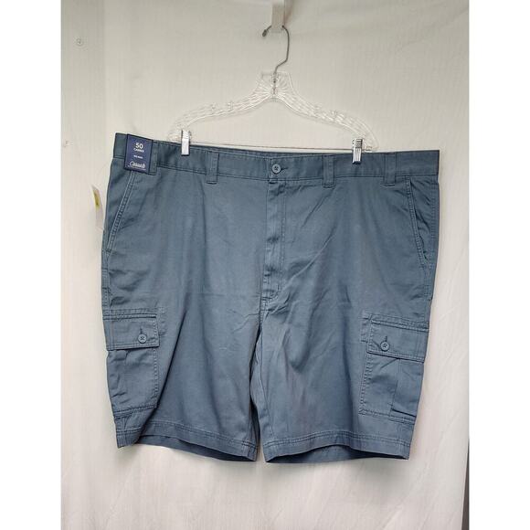 Roundtree Casual Big Man Cargo 10" Short Blue Size 50W - Picture 3 of 6